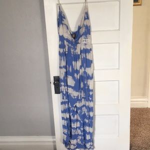 Blu Moon Split Front Maxi Dress